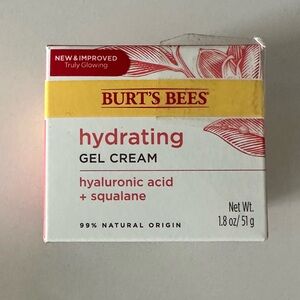 Burt's Bees Hydrating Gel Cream w/ Hyaluronic Acid + Squalane, 1.8 oz NEW